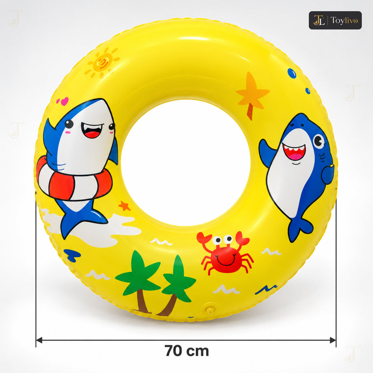 Printed Swimming Ring for Kids (70 cm) – features