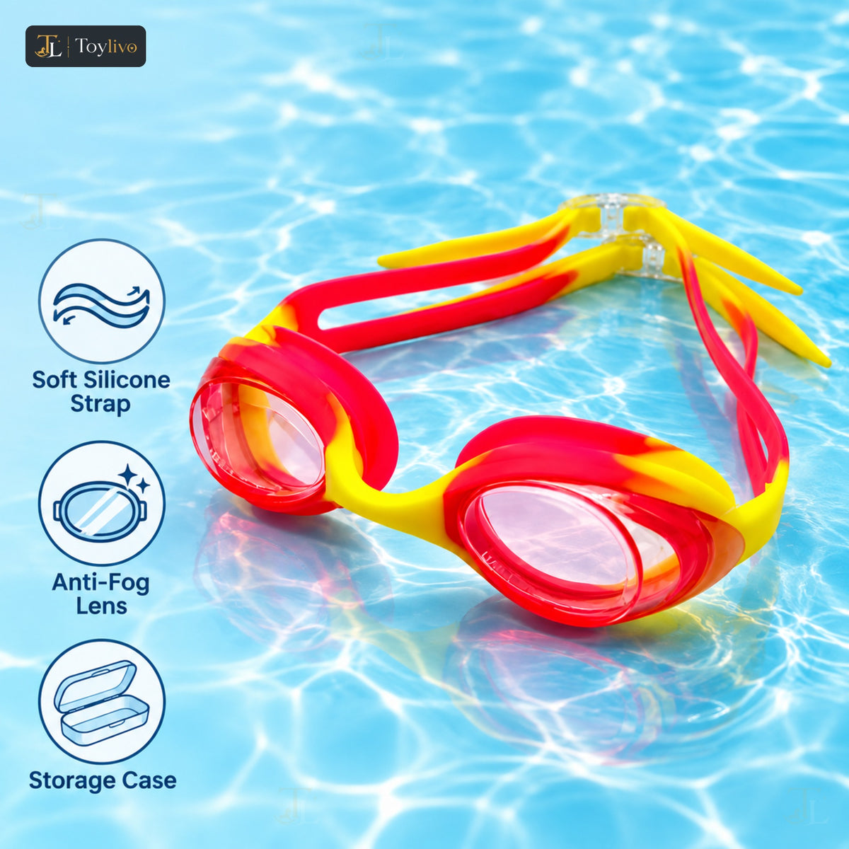 Kids Swimming Goggles with Case - Md1130 – features