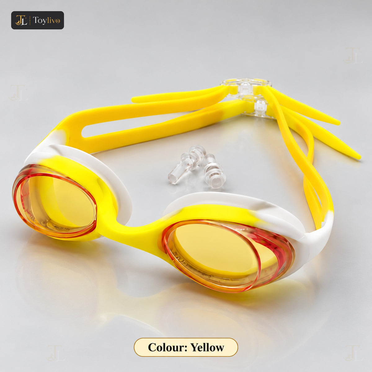 Kids Swimming Goggles with Case - Md1130 – yellow