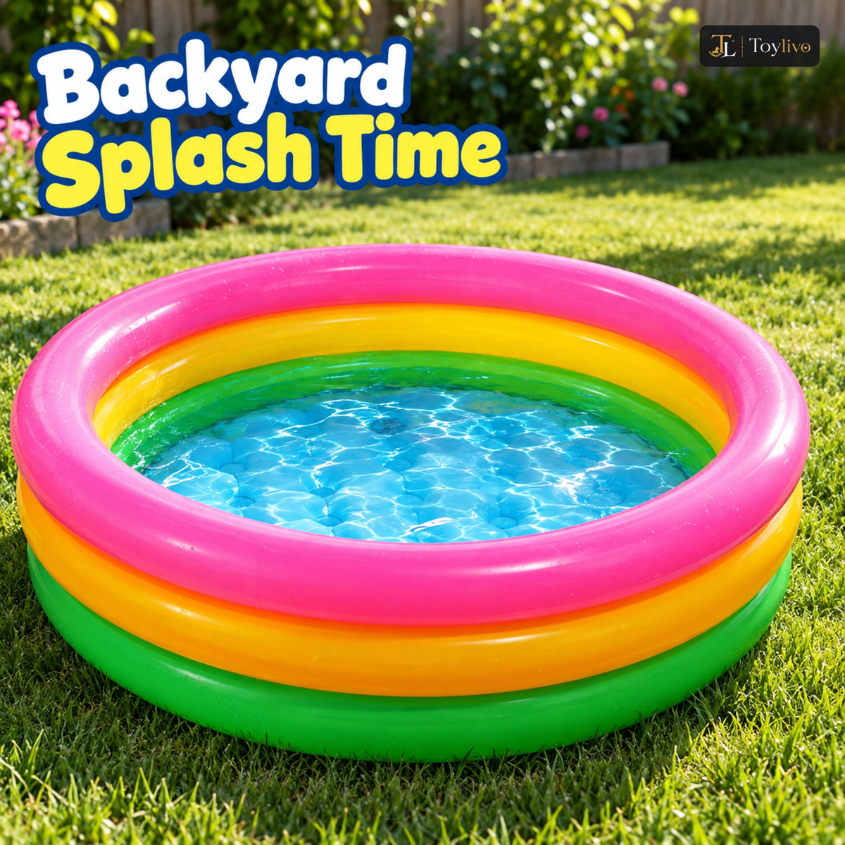3-Ring Inflatable Baby Pool (60 cm) – features