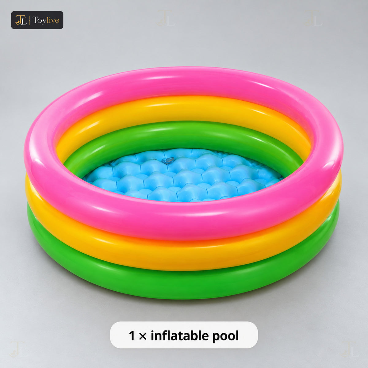 3-Ring Inflatable Baby Pool (90 cm) – features