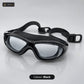 Adult Swimming Goggles with Hard Case – black