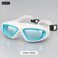 Adult Swimming Goggles with Hard Case – white