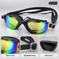 Mirror Coated Swimming Goggles with Hard Case – features