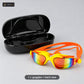 Mirror Coated Swimming Goggles with Hard Case – features