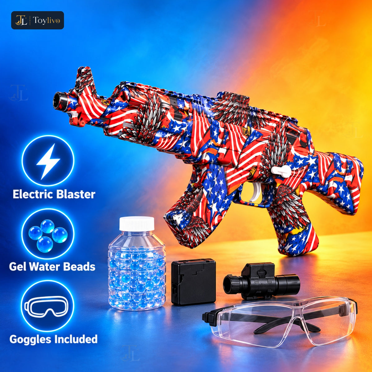 Fashion Action Gel Blaster Toy Gun (Electric) – features