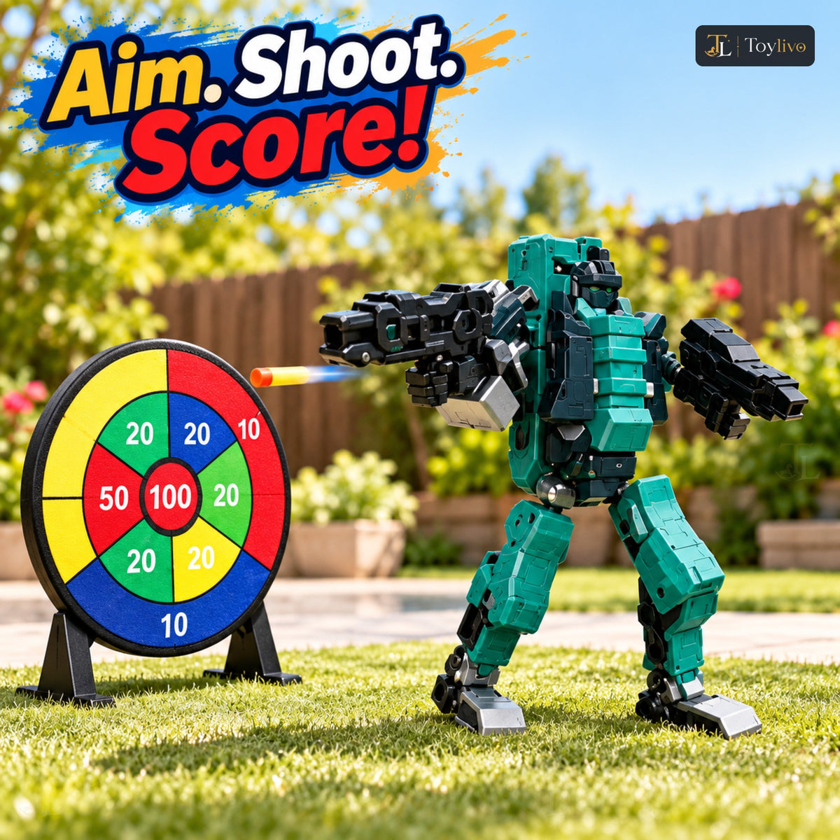 Gun Robot Transforming Shooting Toy – features