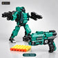 Gun Robot Transforming Shooting Toy – green