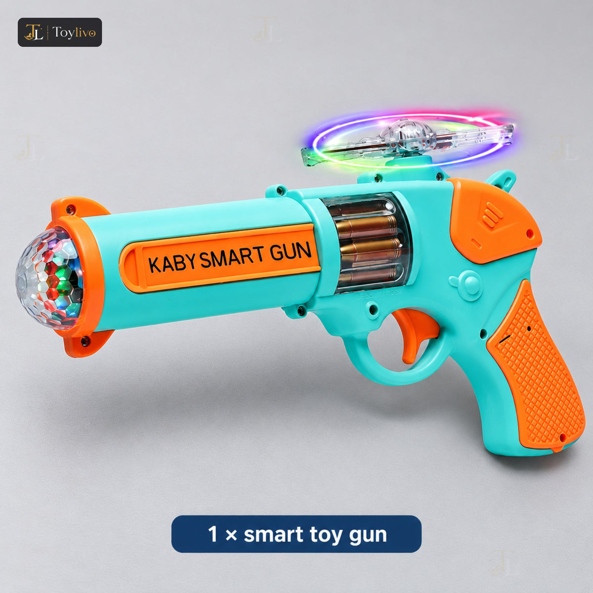 Smart Toy Gun with Lights & Music – features