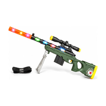 AWM Army Green Toy Sniper with Lights & Sound – all colours