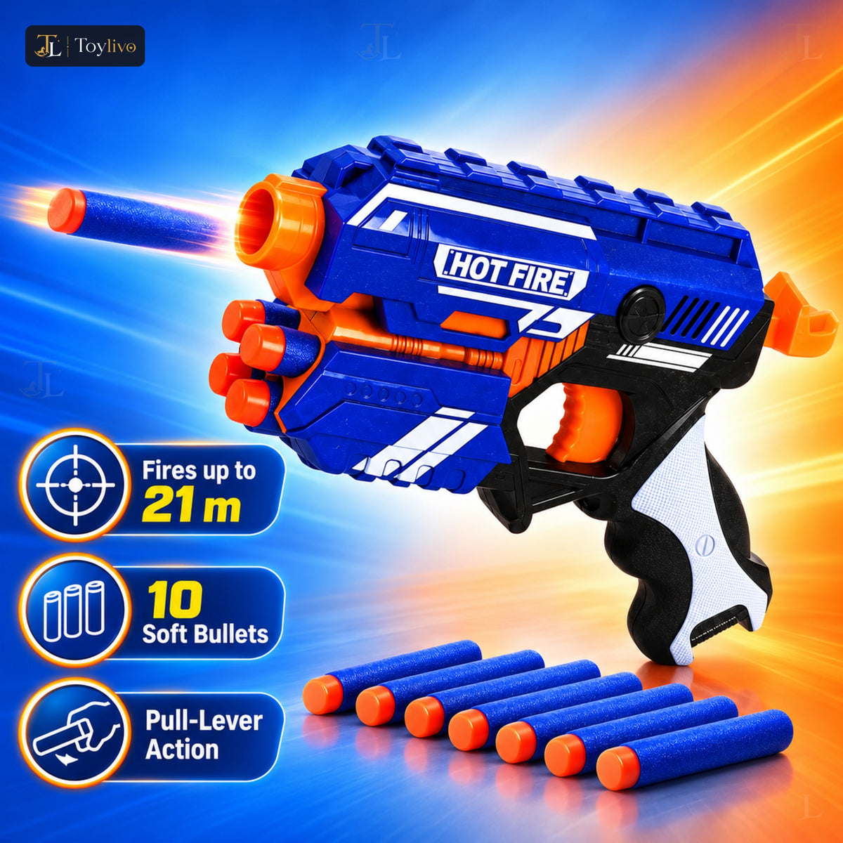 Air Blaze Storm Manual Soft Bullet Gun – features
