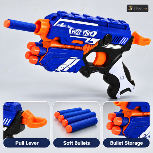 Air Blaze Storm Manual Soft Bullet Gun – features
