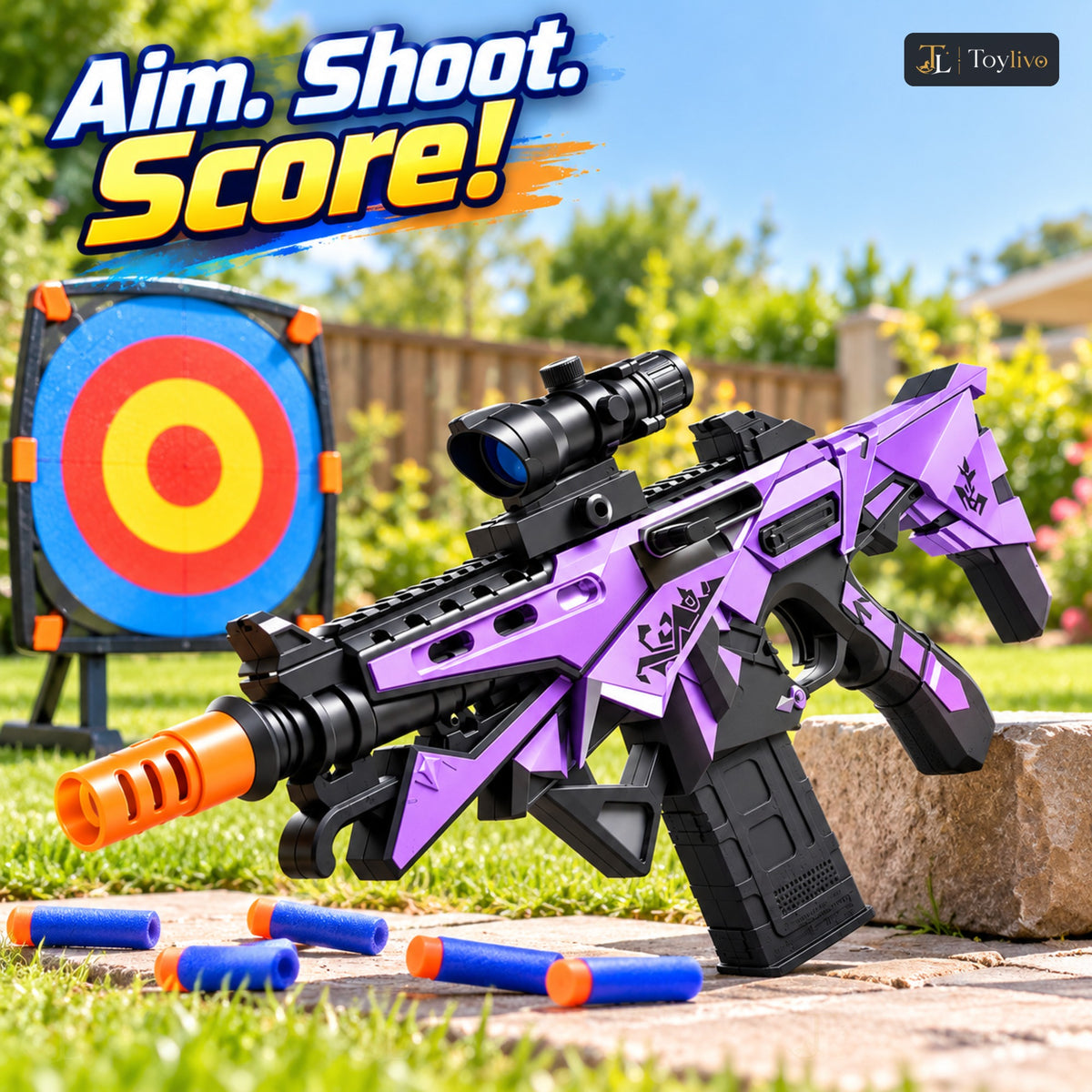 Electric Soft Bullet Gun with Scope (70 cm) – features
