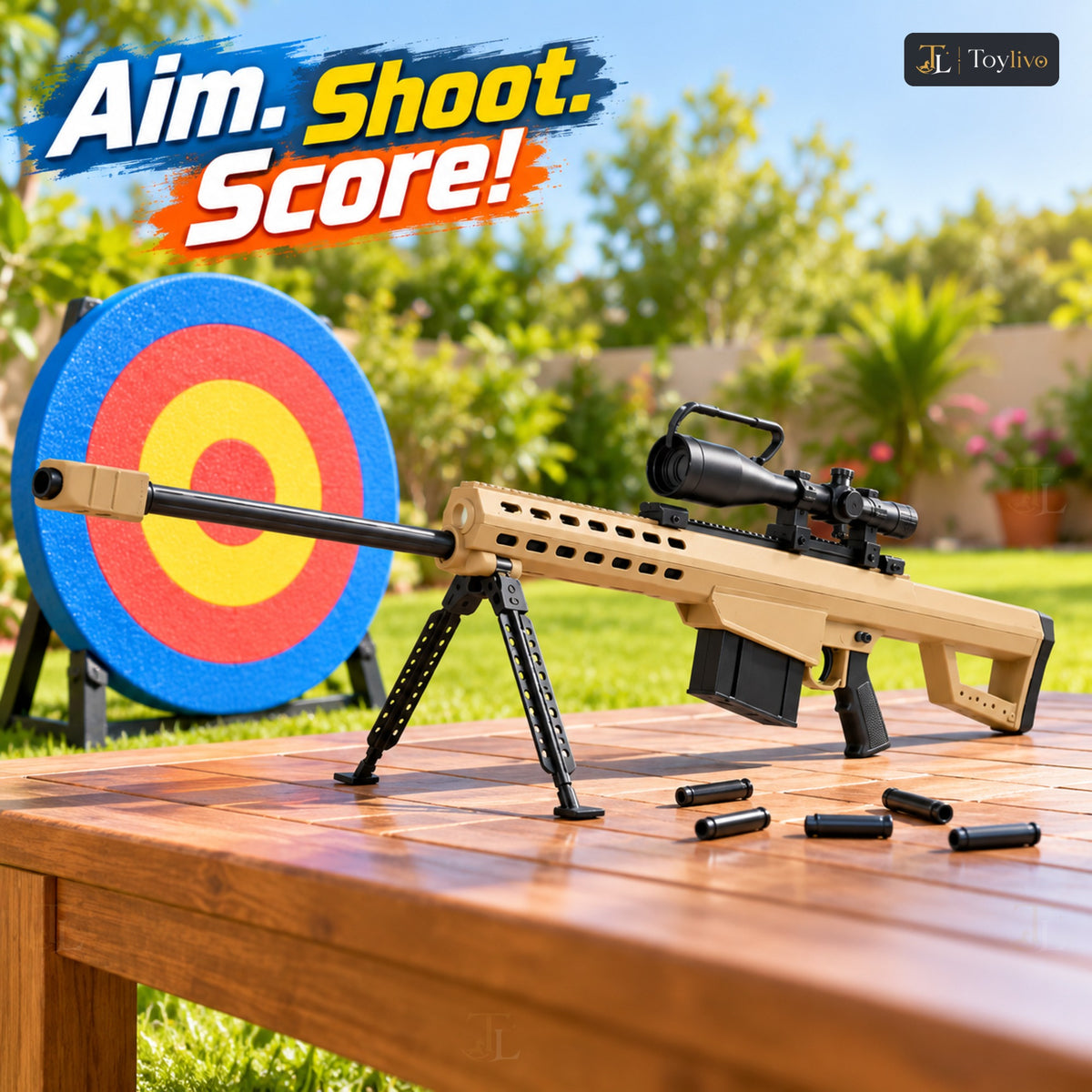 Barrett M82A1 Toy Sniper Shooting Game – features