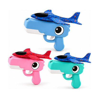 Cute Dinosaur Launcher Gun with Foam Planes – all colours