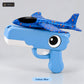 Cute Dinosaur Launcher Gun with Foam Planes – blue