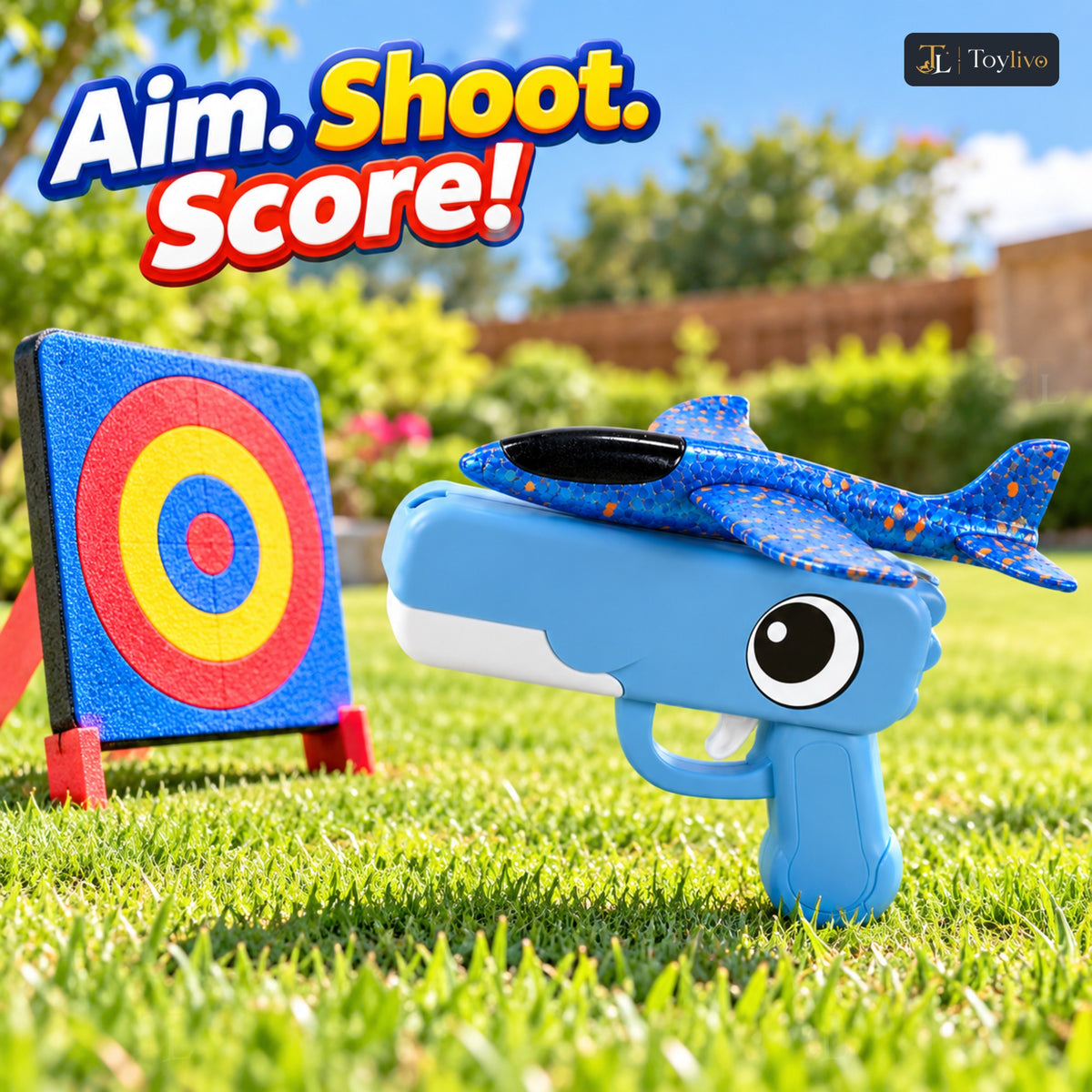 Cute Dinosaur Launcher Gun with Foam Planes – features
