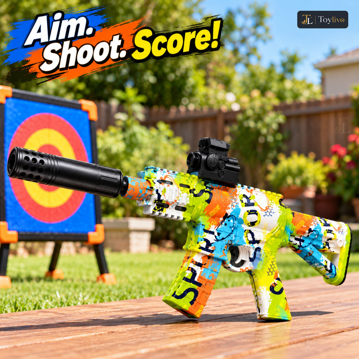 Assault Rifle Gel Blaster Toy Gun – features