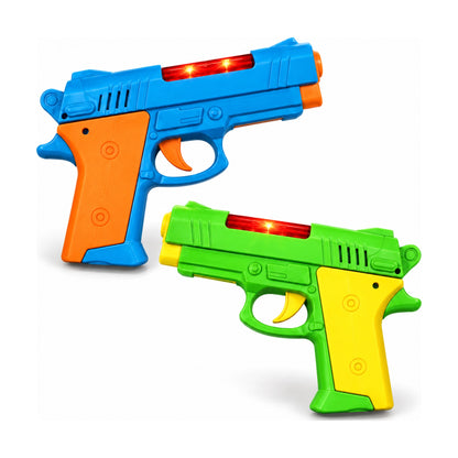 Toy Pistol Gun with Light & Sound – all colours