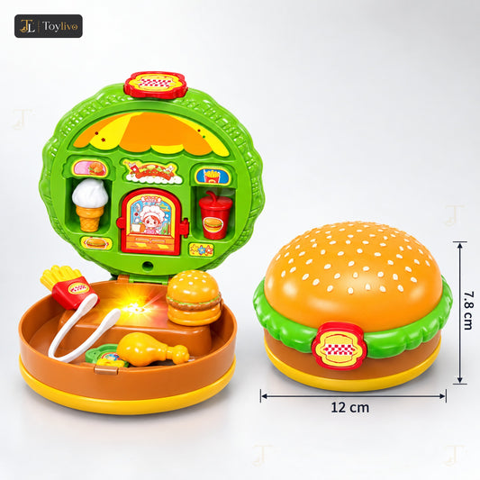 Burger Music Box Play Set – features