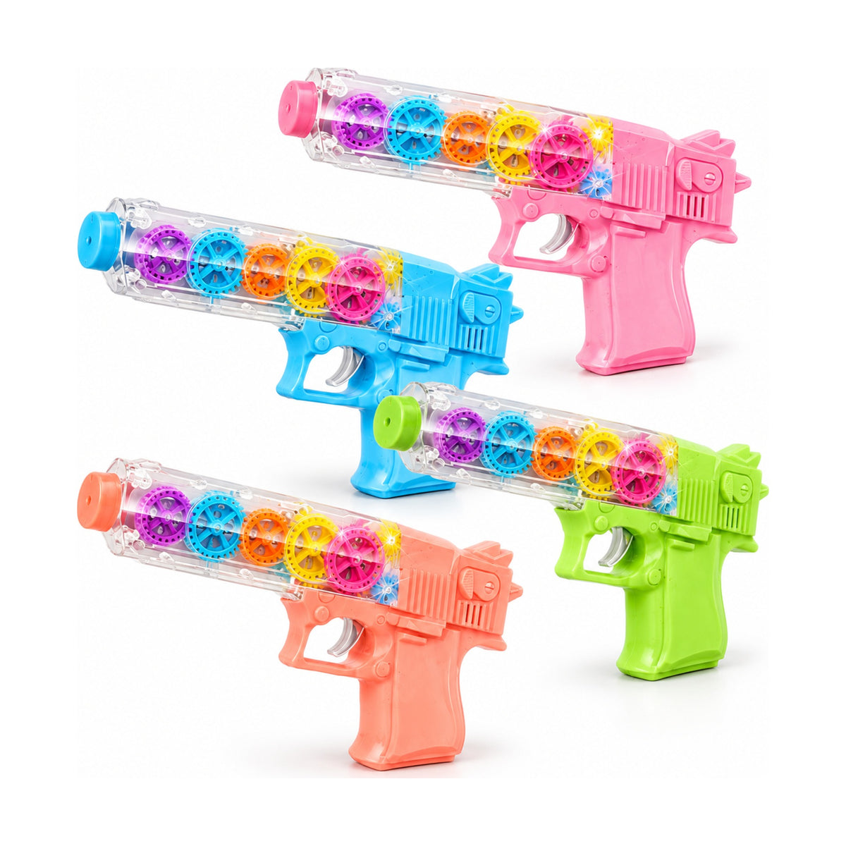 Electric Gear Light Pistol Toy Gun – all colours