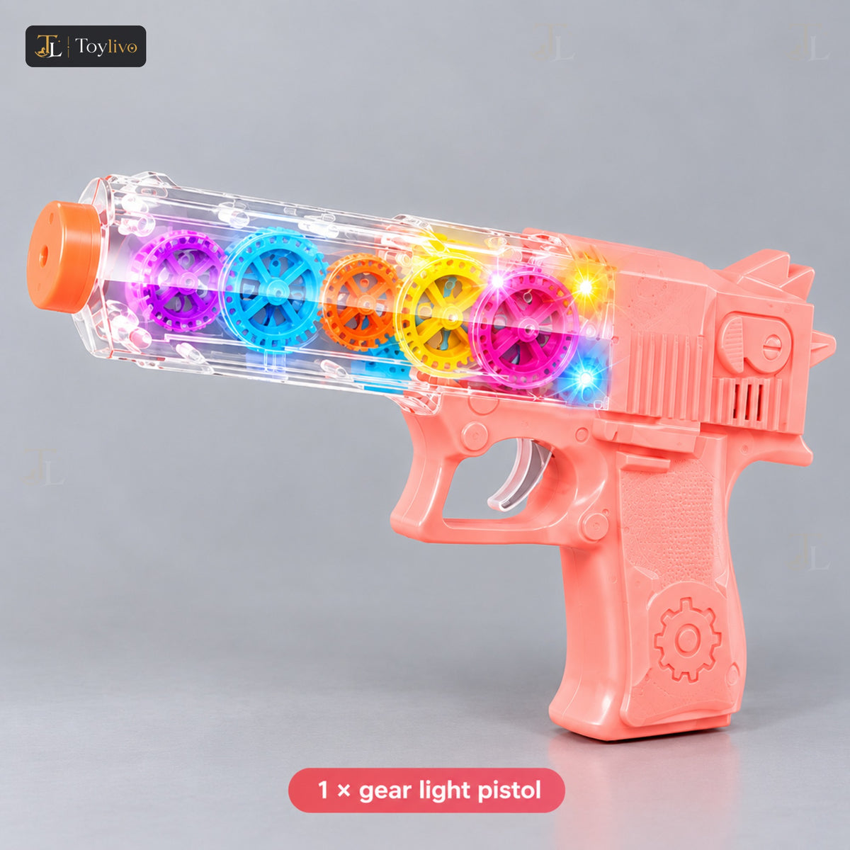 Electric Gear Light Pistol Toy Gun – features