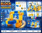 Building Block Track Car Set