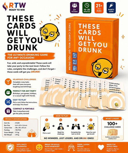 These Cards Will Get You Drunk - Party Card Game (21+)
