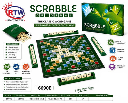 Scrabble Classic Word Board Game