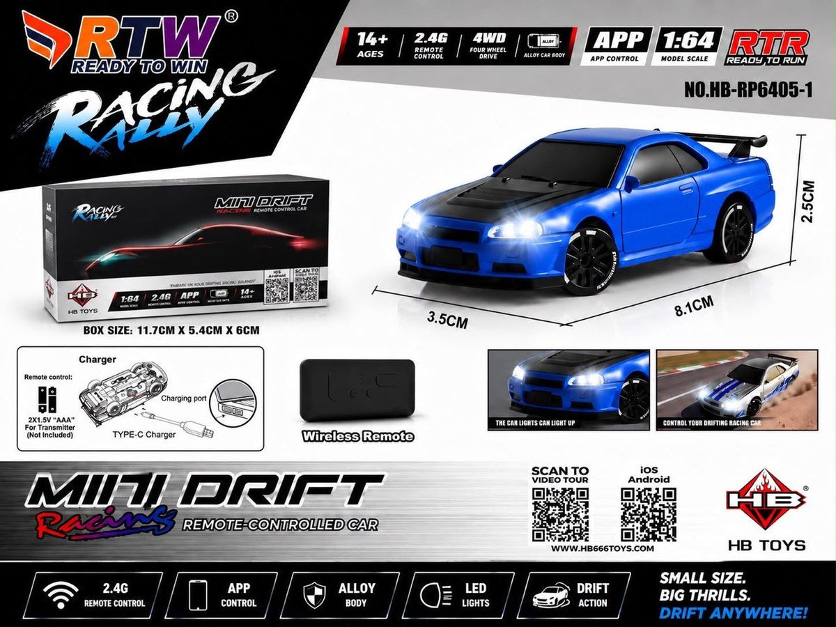 1:64 RC Mini Drift Racing Car