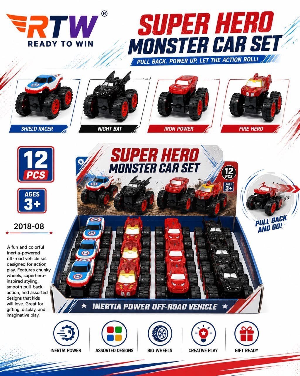 Super Hero Monster Car
