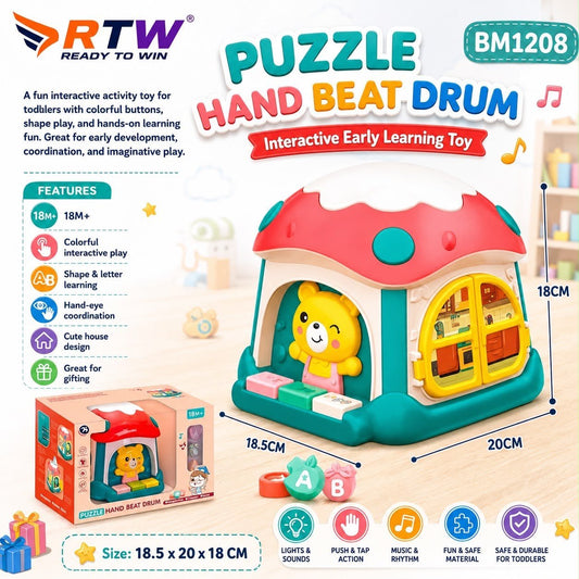 Puzzle Hand Beat Drum Learning Toy