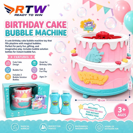 Birthday Cake Bubble Machine