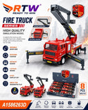 Fire Truck Toy with Movable Boom Arm
