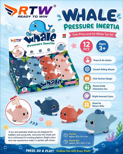 Whale Press & Go Inertia Toy