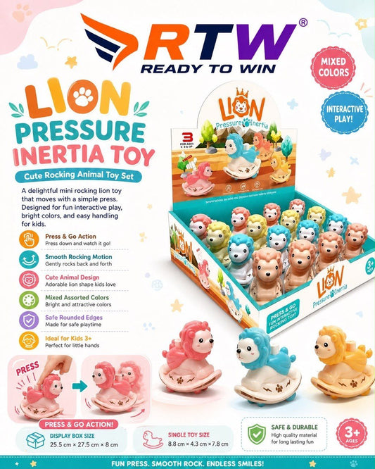 Lion Press & Go Pressure Inertia Toy