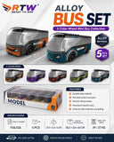 Alloy Mini Bus Set (5 Pcs)