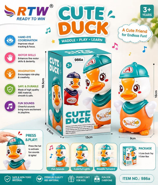 Cute Waddling Duck Toy with Music & Lights
