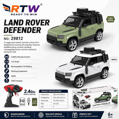1:12 RC Land Rover Defender with Lights