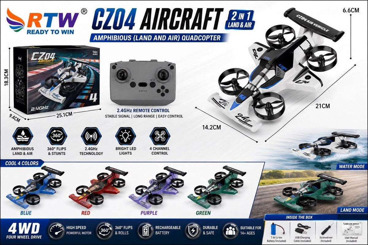 CZ04 Amphibious Land & Air Aircraft Drone