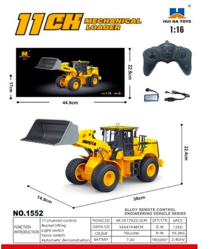 1:16 11CH RC Mechanical Wheel Loader (Alloy)