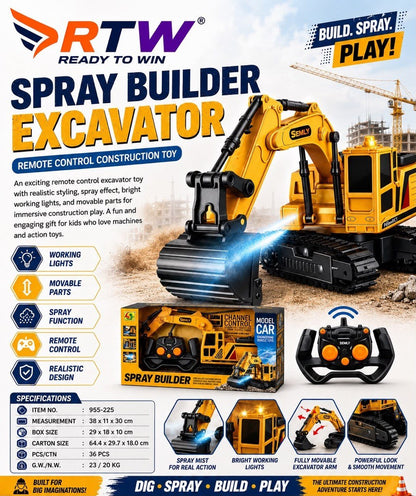 RC Spray Builder Excavator
