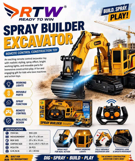 RC Spray Builder Excavator