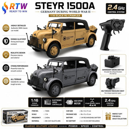 1:16 RC Steyr 1500A WWII Military Car
