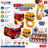 Fire & Truck Wearable Watch Toy Car