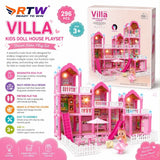 Villa Kids Doll House Play Set (296 Pcs)
