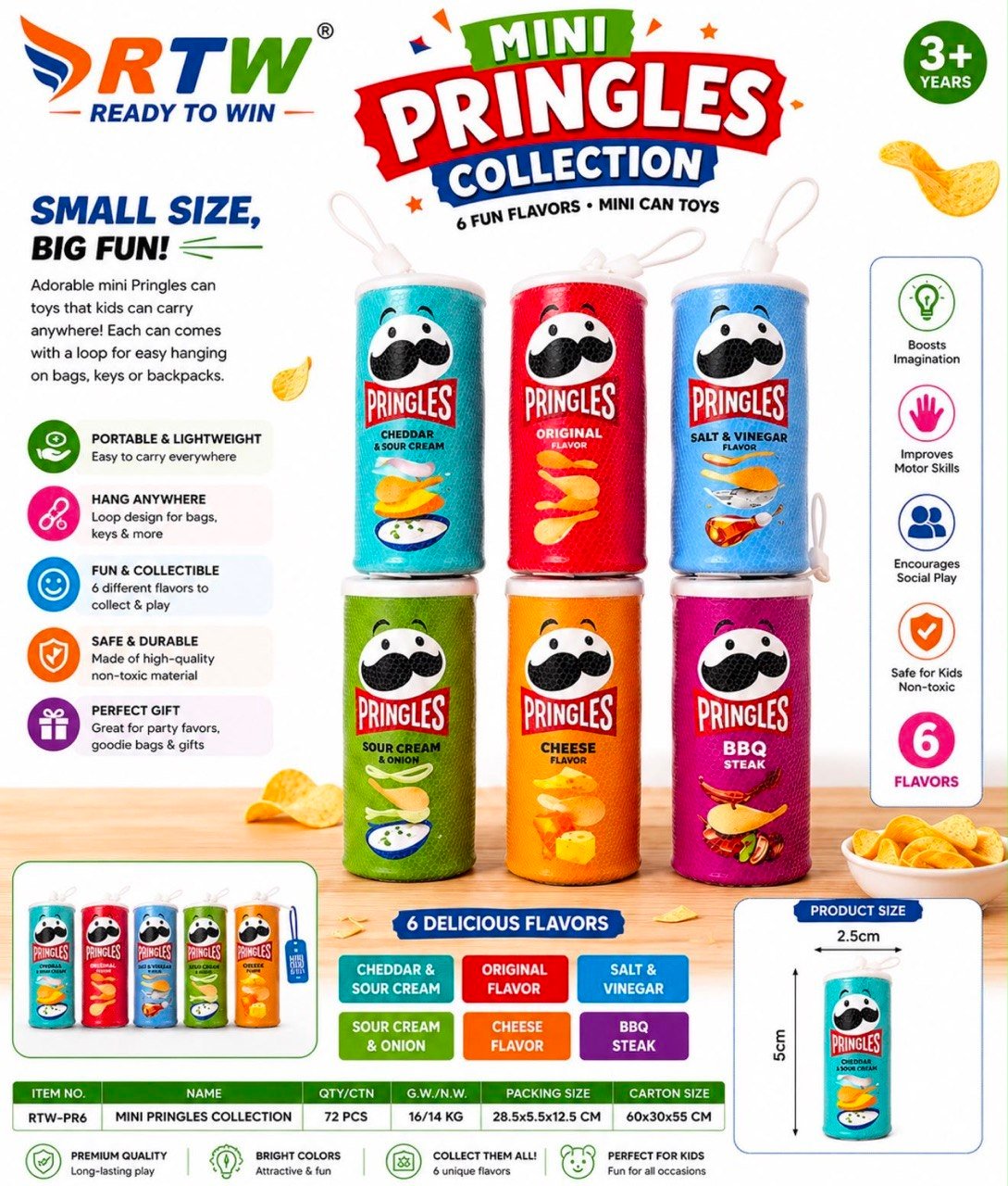 Mini Chips Can Squishy Collection