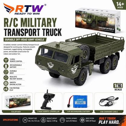 1:16 RC Military Transport Truck
