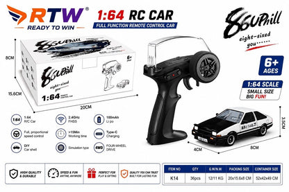 1:64 RC AE86 Drift Car