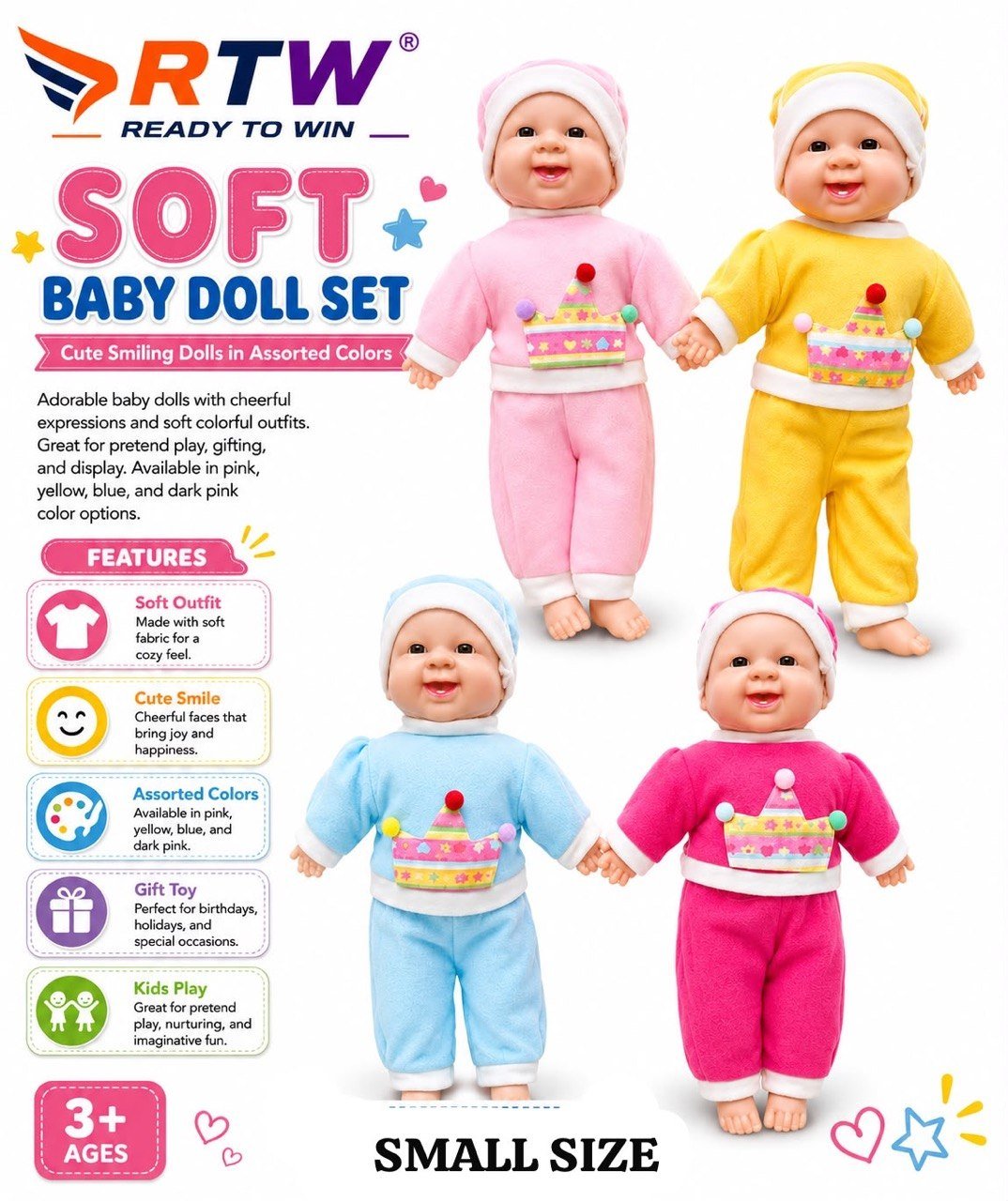 Soft Baby Doll Set